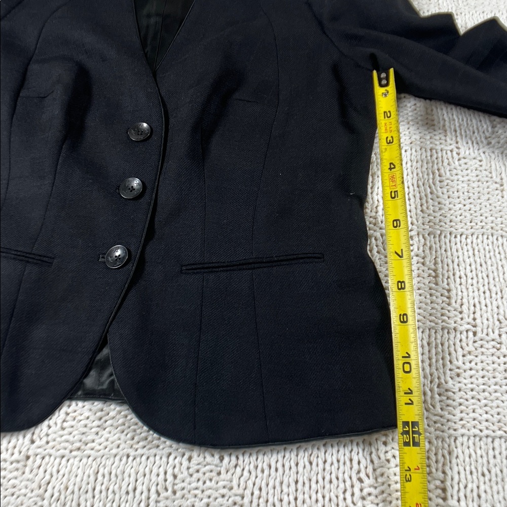 Kenneth Cole New York Plaid Collarless Blazer - Picture 8 of 14